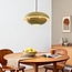 Retro Orbia pendant lamp in glossy khaki green