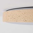 Modern Arvid ceiling lamp with beige stone effect, 3-step dimmable Ø40 cm