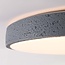 Modern ceiling lamp Arvid with dark grey stone effect, 3-step dimmable Ø40 cm