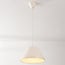 Pendant light Calyx in glossy light beige with white interior