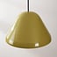 pendant light Calyx in glossy khaki green with white interior