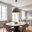 pendant light Siza Ø77 cm - folded grey textile look