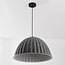 pendant light Siza Ø77 cm - folded grey textile look
