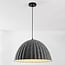 pendant light Siza Ø77 cm - folded grey textile look