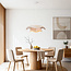 pendant light Vea - organic beige-grey linen shade