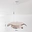pendant light Vea - organic beige-grey linen shade