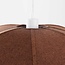 Pendant light Vea with organic linen shade in warm brown