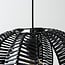 pendant light Celina - black with rattan look