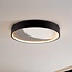 Cercul Ø40 cm ceiling light with black, grey and white stone effect and 3-step dimmable