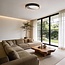 Cercul ceiling lamp Ø40 cm with black, grey and white stone effect and 3-step dimmable