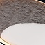 Cercul ceiling lamp Ø40 cm with black, grey and white stone effect and 3-step dimmable