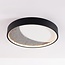 Cercul Ø40 cm ceiling light with black, grey and white stone effect and 3-step dimmable