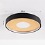Ceiling light Cercul Ø40 cm black with gold leaf effect, 3-step dimmable