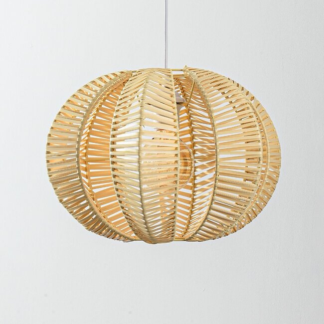 Natural Celina pendant lamp with rattan look