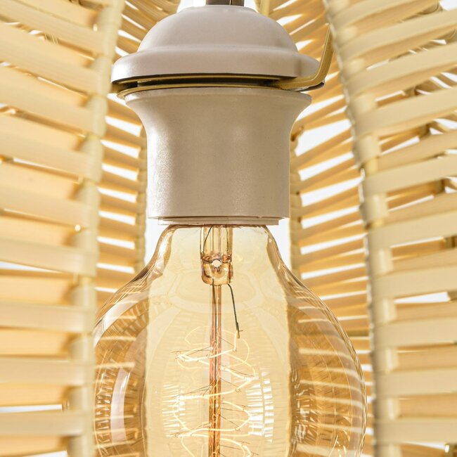 pendant light Celina - natural with rattan look