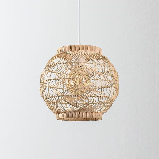 Cosma pendant lamp made of natural rattan