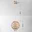 pendant light Cosma - natural rattan