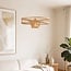 Designer pendant light Solara - open bamboo design