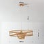 Designer pendant light Solara - open bamboo design