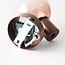 Adjustable wall spotlight Pilou with brown ombre glass