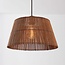 pendant light Tami - warm bronze with bamboo shade