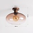 ceiling light Veda - brown ombre glass