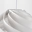 pendant light Perla - white layered iron design