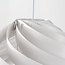 White Perla pendant light with layered iron design