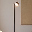 Floor lamp Zinc with rechargeable reading lamp, touch dimmer and integrated LED – black