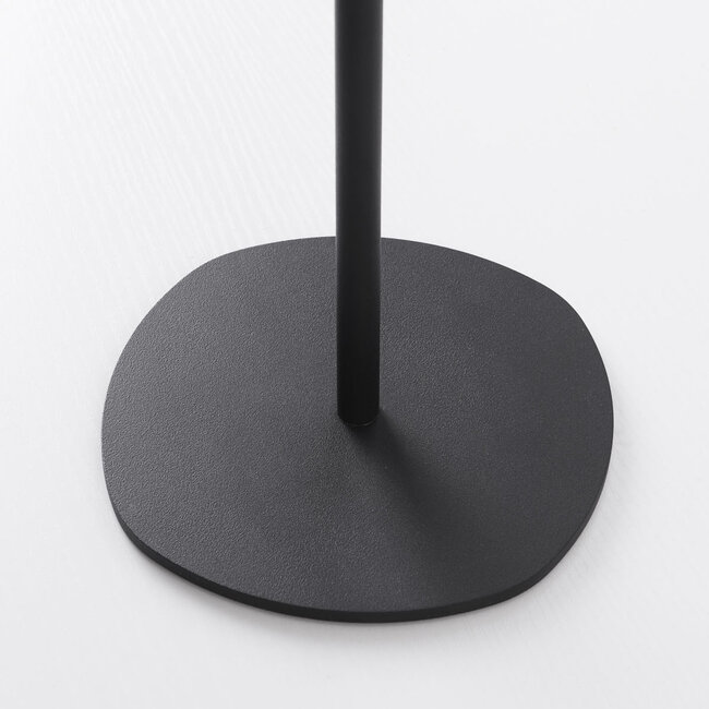 Floor lamp Zinc with rechargeable reading lamp, touch dimmer and integrated LED – black