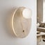 1-light wall lamp Artoa - travertine (natural stone) with glass globe