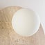 1-light wall lamp Artoa - travertine (natural stone) with glass globe