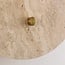 1-light wall lamp Artoa - travertine (natural stone) with glass globe