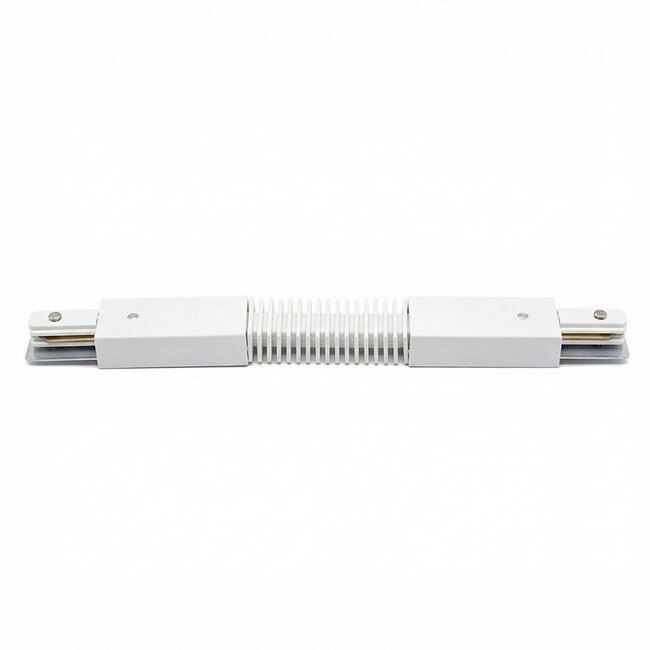 Flexible connector for single-phase track - white