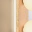 2-light wall lamp Artea in travertine (natural stone) with glass globes