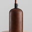 Japandi pendant light Muro - three travertine (natural stone) shades with wood accents