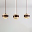 3-light pendant light Mavero - cement and wood