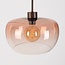 Dasha wall lamp in brown with swivel, extendable arm and brown ombre glass