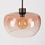 Wall lamp Dasha - swivel arm with brown ombre glass