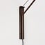 Wall lamp Dasha - swivel arm with brown ombre glass