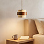 1-light pendant light Mavero made of cement and wood
