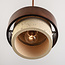 1-light pendant light Mavero made of cement and wood