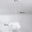 Kumo cloud shaped pendant light small - white