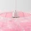 Designer pendant light Pluma - soft pink with feathers