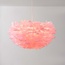 Designer lighting Pluma pendant lamp in soft pink with feathers
