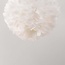 Elegant ceiling lamp Roselle in white feathers