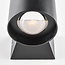 Bathroom wall lamp Ylva in black with up & downlight
