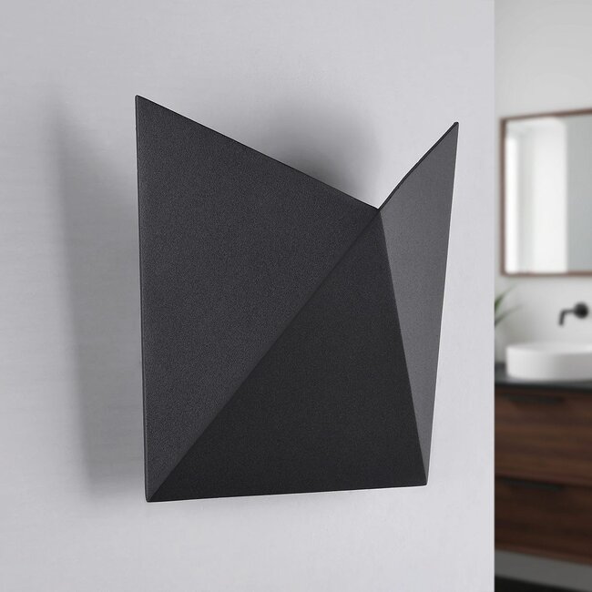 Designer bathroom wall light Milo - black
