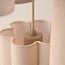 3-light pendant light Orva - beige linen