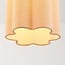 3-light pendant light Orza - beige linen